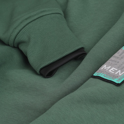 Sudadera con capucha y bordado Taimen Menza - Dk. Green