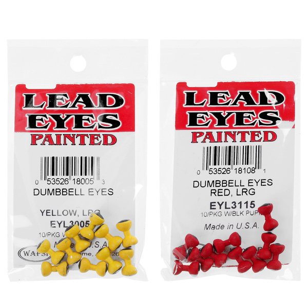 Ojos para moscas Wapsi Dumbbell Eyes Painted