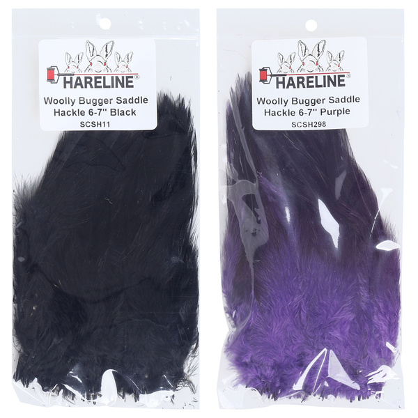 Hareline plumas de hackle de colgadera para Woolly Bugger 6-7