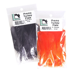 Hareline Premo plumas planas de pavo