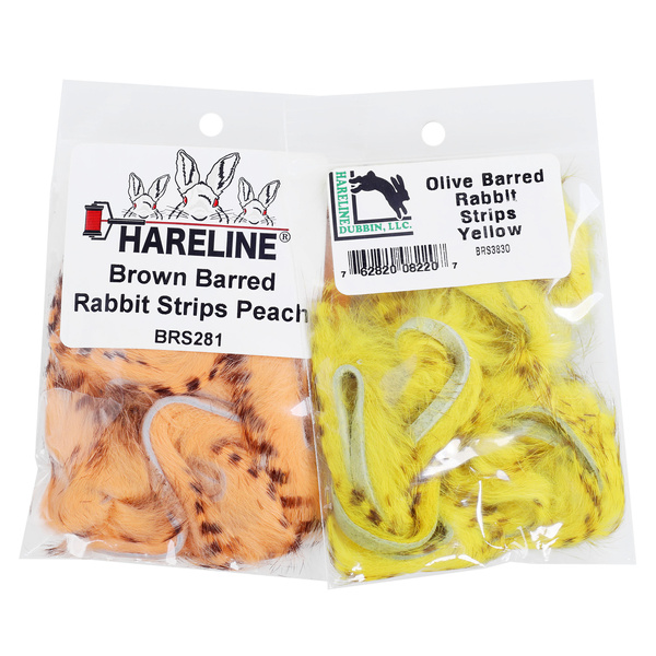 Hareline tiras zonker de conejo Barred