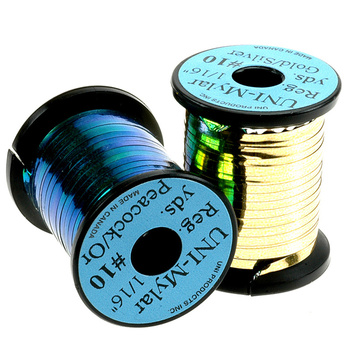 Tinsel plano para montaje de moscas Uni Mylar #10 (1.6 mm)