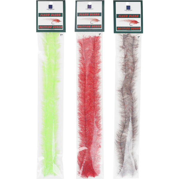 Brush de fibras para streamers H2O Flash Blend Baitfish Brush 1 inch (flash)