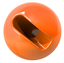 Bolas de tungsteno ranuradas FFGene, color Fl. Orange (10)