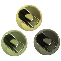 Cuentas de tungsteno FFGene Tungsten Anodized Slotted Beads