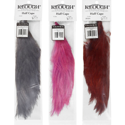 Media capa de plumas del cuello de gallo para streamers y agua salada Keough Hackle 1/2
