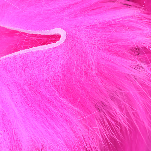 Hareline tiras de piel con pelo de conejo de corte transversal
