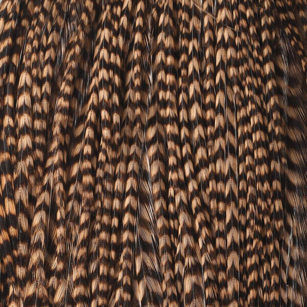 Hareline medio cuello de plumas