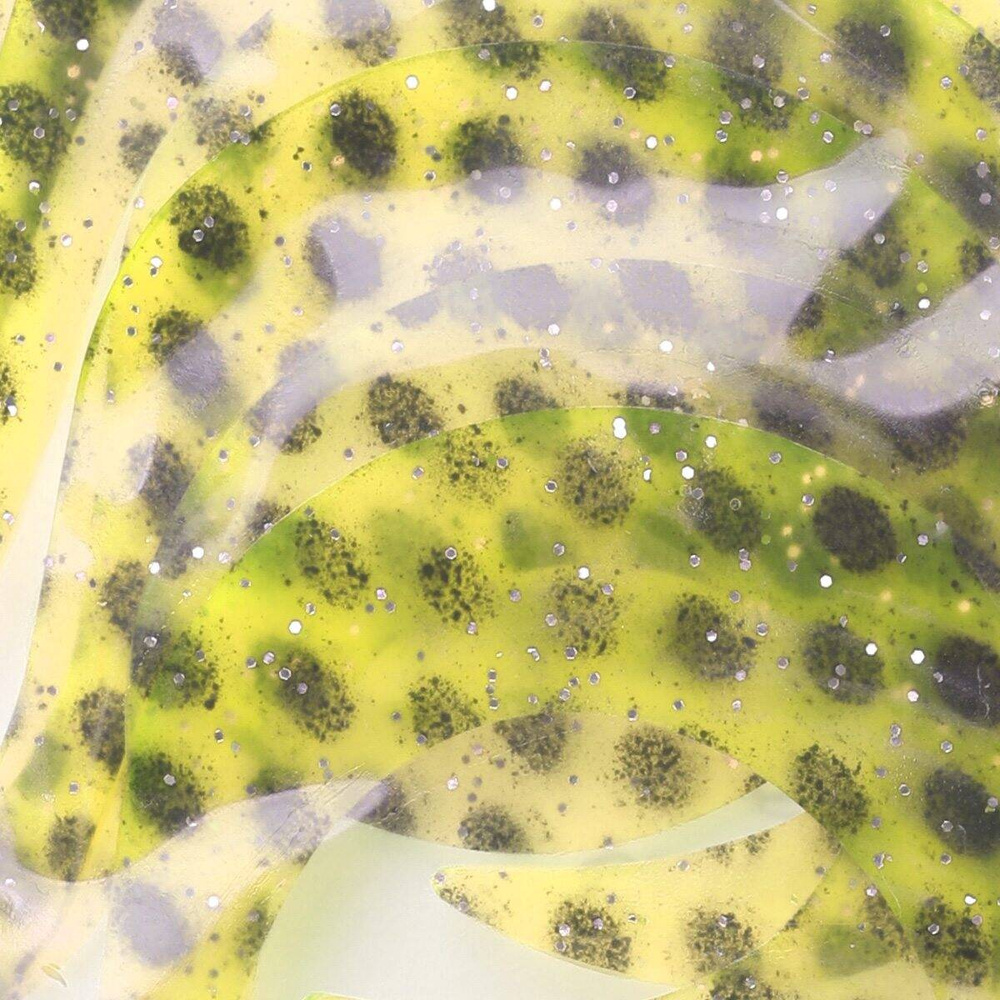 Medium - Fluo Yellow / Black Dots / Silver Glitter