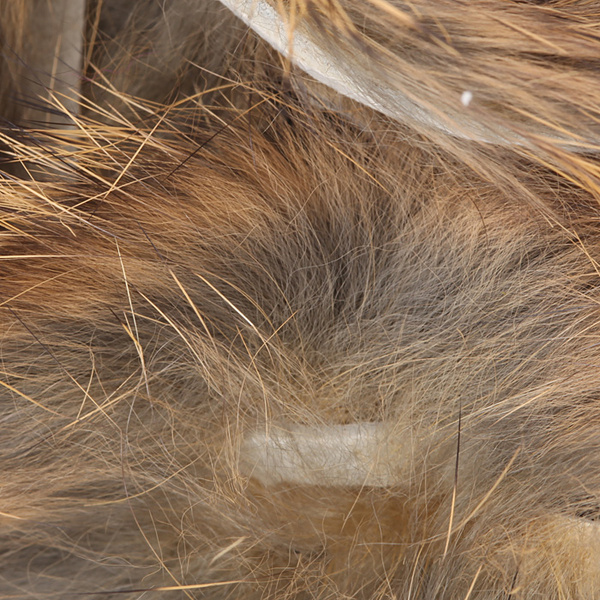 Hareline tiras de piel con pelo de conejo de corte transversal
