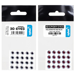 Ojos para moscas Sybai 3D Epoxy Eyes Holographic