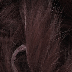 Hareline tiras de piel con pelo de conejo de corte transversal