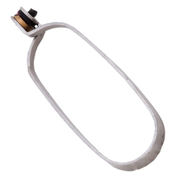Dr Slick pinza dúplex para hackle de acero inoxidable con mordazas de goma 2.25
