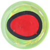 6 mm - Chartreuse With Black RimRed Pupil