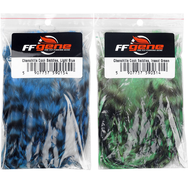 FFGene plumas de colgadera de gallo Chinchilla