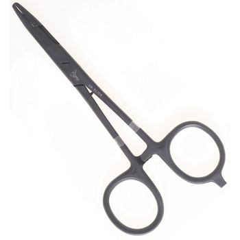 Pinza hemostática negra con tijeras Dr Slick 5.5 pulgadas