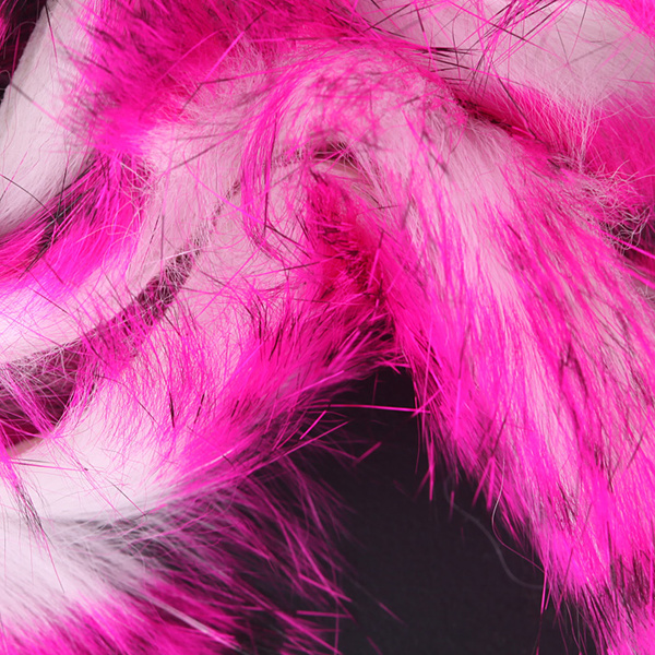Hareline Tiras anchas de piel de conejo con pelo Magnum Tiger Barred