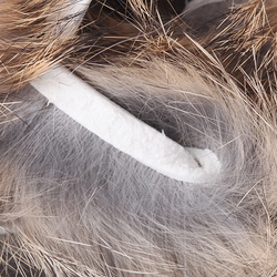 Hareline tiras de piel con pelo de conejo de corte transversal