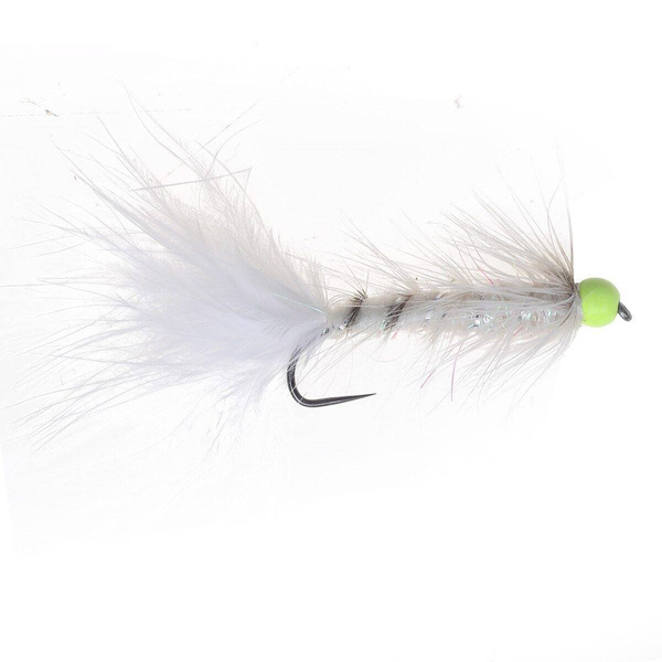 Cone Head Buggers Blanco Chartreuse