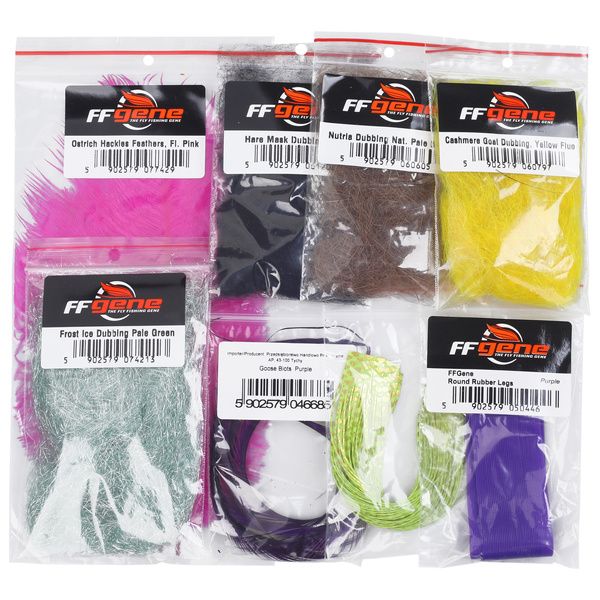 Surtido de materiales para montar ninfas FFGene