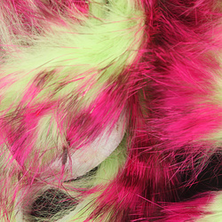 Hareline Tiras anchas de piel de conejo con pelo Magnum Tiger Barred