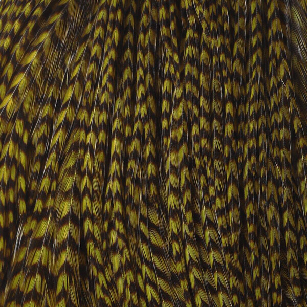 Hareline medio cuello de plumas