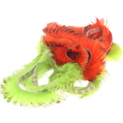 Hareline tiras zonker anchas de conejo Barred Magnum