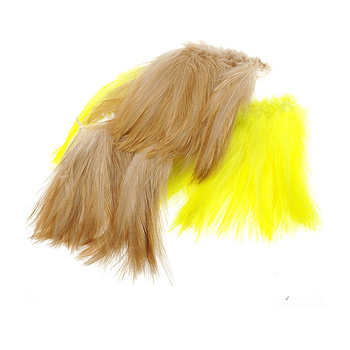 Wapsi Plumas de hackle de cuello de gallo ensartadas