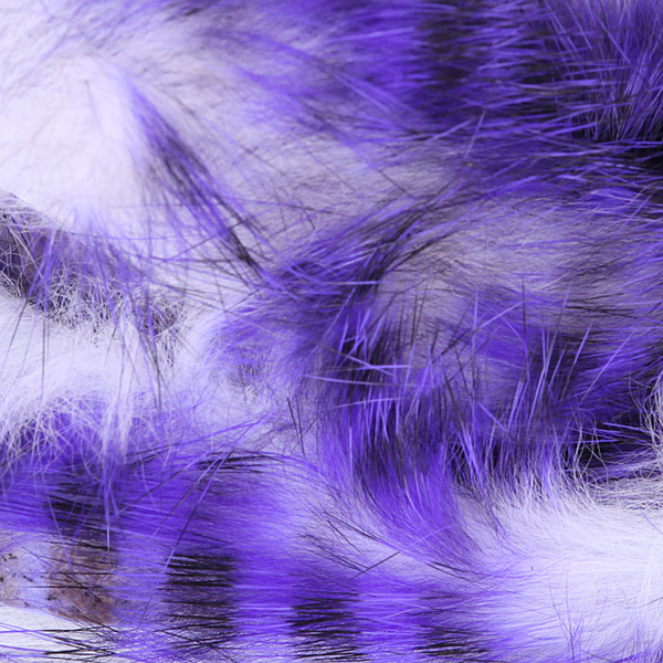 Hareline Tiras anchas de piel de conejo con pelo Magnum Tiger Barred