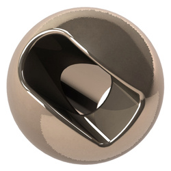 Cuentas de tungsteno FFGene Tungsten Anodized Slotted Beads