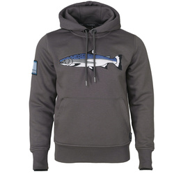 Sudadera con capucha y bordado Taimen Menza - Grey