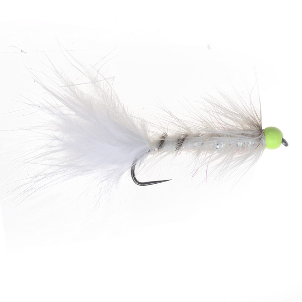 Cone Head Buggers Blanco Chartreuse