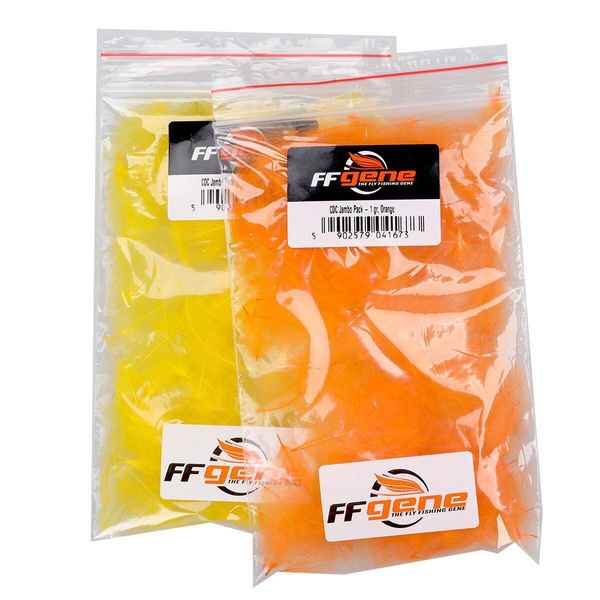 FFGene Paquete Jambo de plumas CDC teñidas - 1 gr
