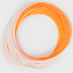 Línea de mosca Taimen River Long Cast WF-F White/Orange