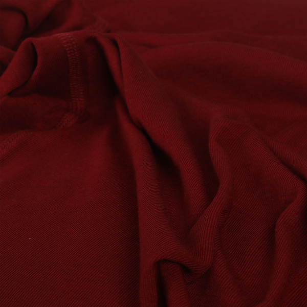 Taimen Ussuri Fresh Merino camiseta de manga corta de mezcla con lana merina - Burgundy