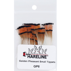 Hareline plumas tippet del cuello de faisán dorado