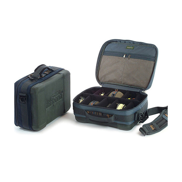Fishpond Stowaway Reel Case - Steel Blue/Moss Green