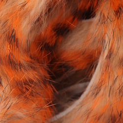 Hareline Tiras anchas de piel de conejo con pelo Magnum Tiger Barred