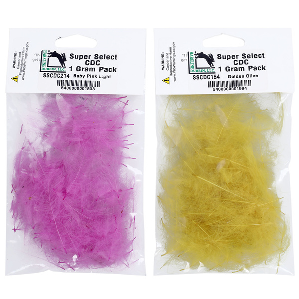 Hareline plumas CDC Super Select, paquete de 1 Gram