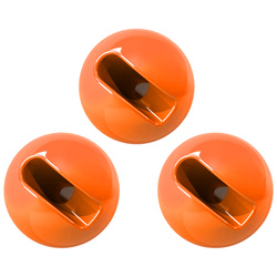 Bolas de tungsteno ranuradas FFGene, color Fl. Orange (10)