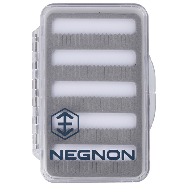 Caja de moscas Negnon Clear Slim - mediana