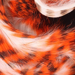 Hareline Tiras anchas de piel de conejo con pelo Magnum Tiger Barred