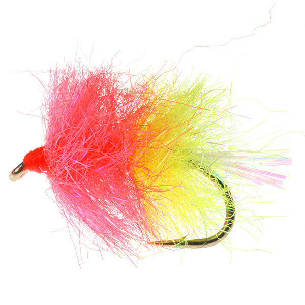 Blob SLF Flashy Pink Fl. Amarillo con cola perlada