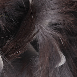 Hareline tiras de piel con pelo de conejo de corte transversal