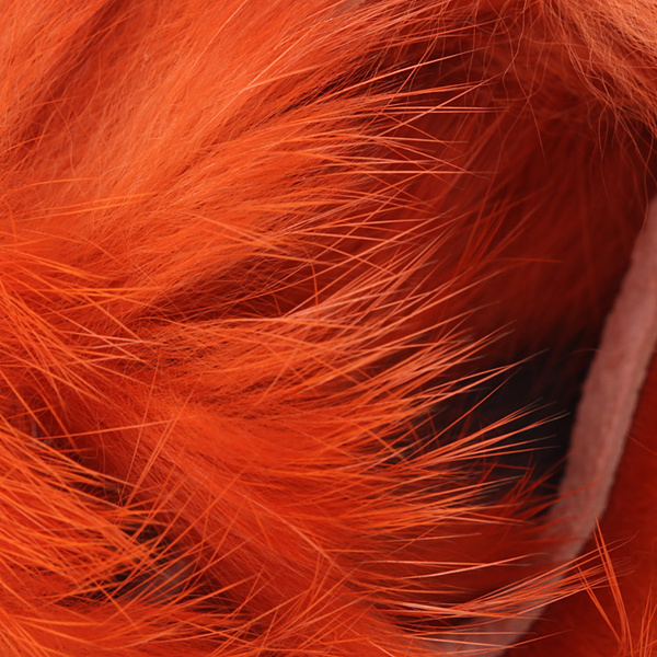 Hareline tiras de piel con pelo de conejo de corte transversal