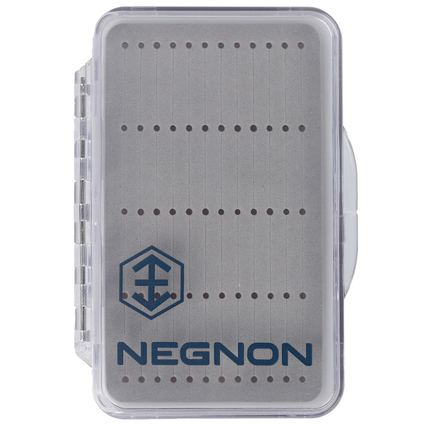 Caja de moscas Negnon Clear Slim - mediana