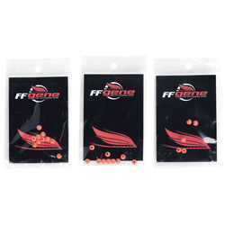 Bolas de tungsteno ranuradas FFGene, color Fl. Orange (10)