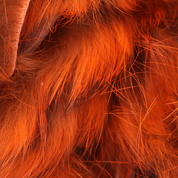 Hareline tiras de piel con pelo de conejo de corte transversal