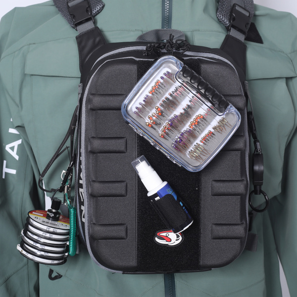 Bolsa de pecho para pesca a mosca Taimen Egiin - Gray