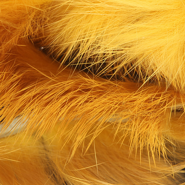 Hareline tiras de piel con pelo de conejo de corte transversal